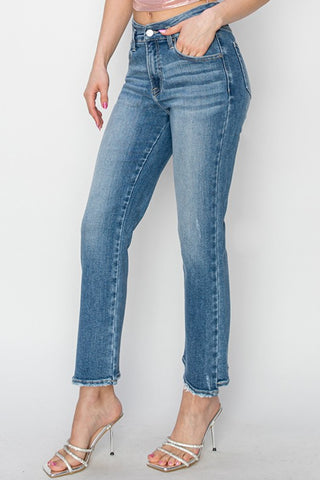 High Rise Slim Straight Jeans Divacious