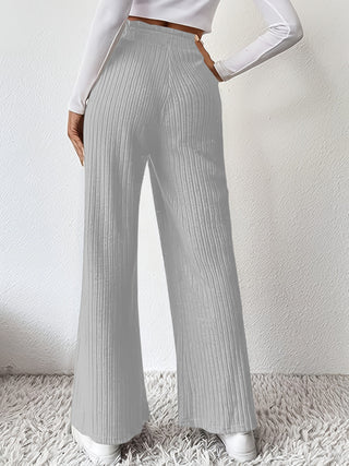 Ribbed High Waist Pants Divacious