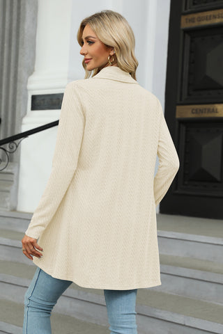 Open Front Long Sleeve Cardigan Divacious