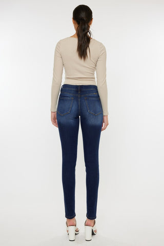 Kancan Mid Rise Gradient Skinny Jeans Divacious