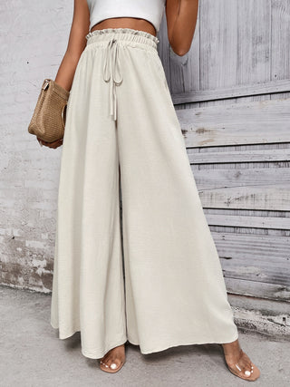 Tied High Waist Wide Leg Pants Divacious