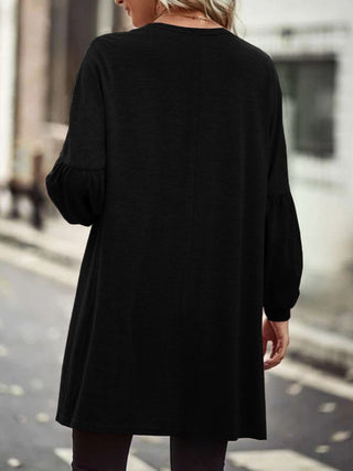 Open Front Long Sleeve Cardigan Divacious