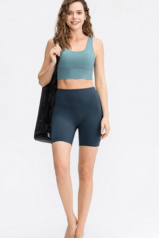 Wide Waistband Sports Shorts Divacious