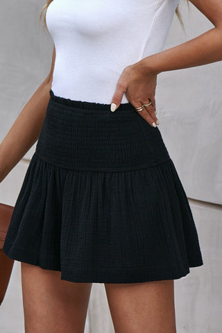 Smocked Wide Waistband Shorts Divacious