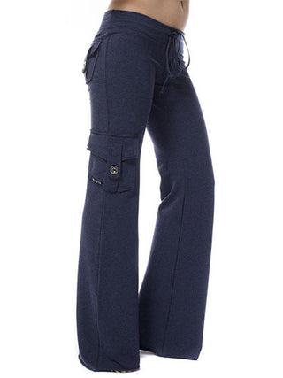 Mid Waist Pants with Pockets Divacious