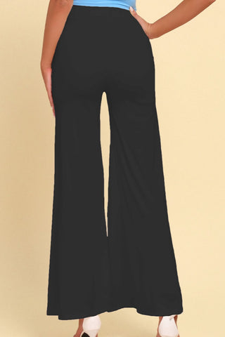 High-Rise Pull On Split Pants Divacious