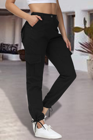 Full Size High Waist Pants with Pockets Divacious