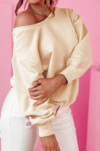 Bow Round Neck Long Sleeve Sweatshirt Divacious