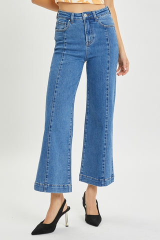 Full Size High Rise Wide Leg Jeans Divacious