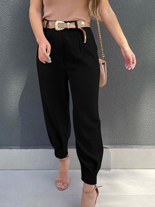 High Waist Cropped Pants Divacious