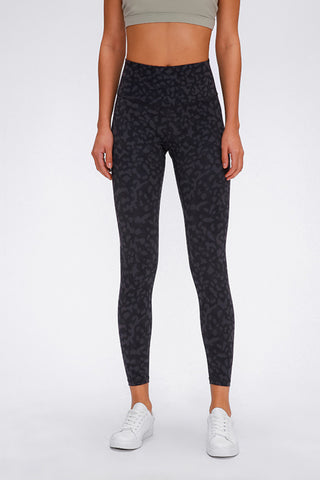 Millennia Wide Seamless Band Waist Sports Leggings Trendsi