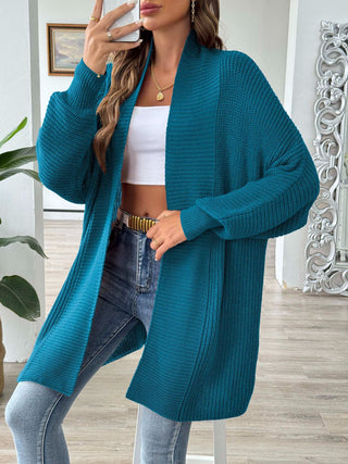 Open Front Long Sleeve Cardigan Divacious