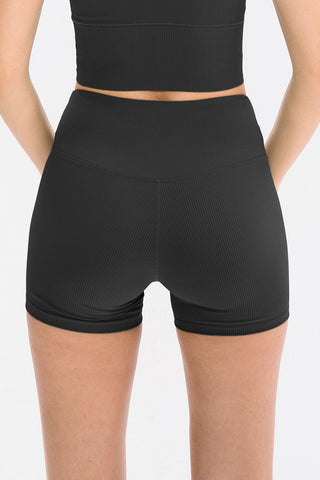 Slim Fit Wide Waistband Sports Shorts Divacious