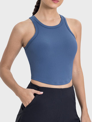 Millennia Round Neck Racerback Active Tank Trendsi