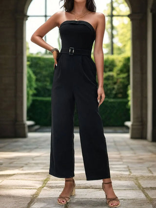 Tube Jumpsuit with Pockets Trendsi