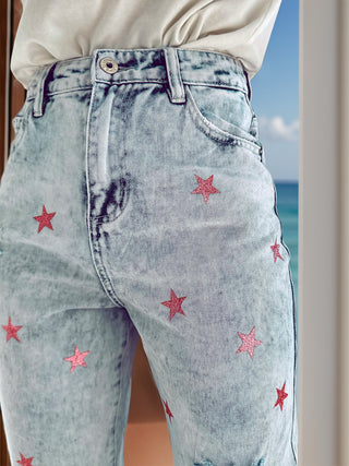 Divacious Star Jeans with Pockets Divacious