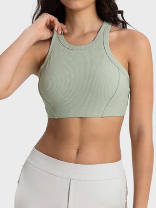 Millennia Wide Strap Cropped Sport Tank Trendsi