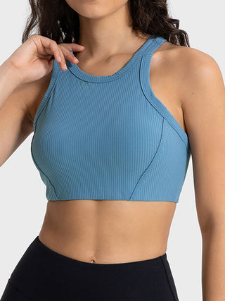 Millennia Wide Strap Cropped Sport Tank Trendsi