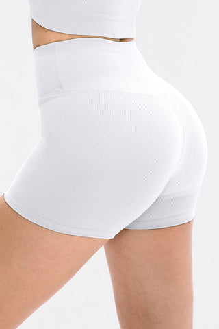 Slim Fit Wide Waistband Sports Shorts Divacious