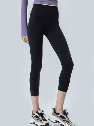 Wide Waistband Cropped Sports Leggings Trendsi