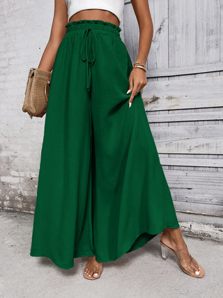 Tied High Waist Wide Leg Pants Divacious