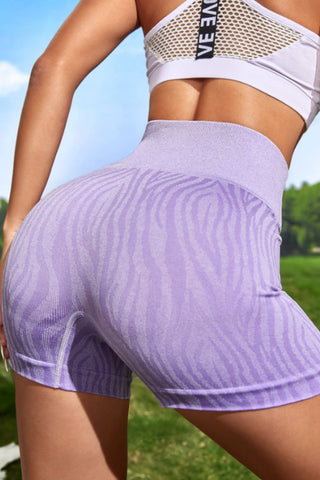 Wide Waistband Slim Fit Active Shorts Divacious