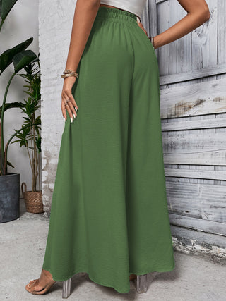 Tied High Waist Wide Leg Pants Divacious