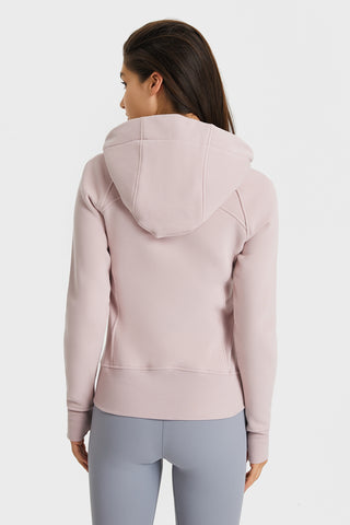 Millennia Zip Up Seam Detail Hooded Sports Jacket Trendsi