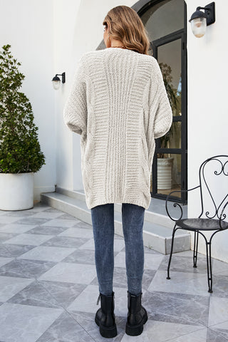 Open Front Dolman Sleeve Cardigan Divacious