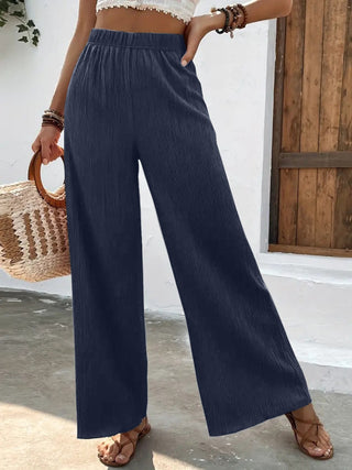 Full Size High Waist Wide Leg Pants Divacious