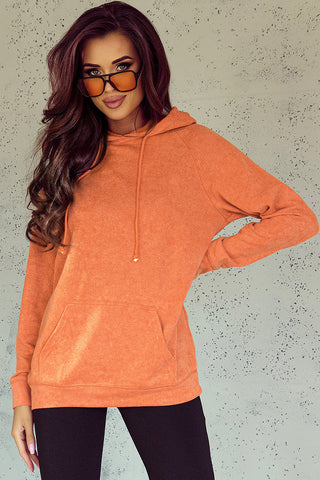 Long Sleeve Front Pocket Hoodie Divacious