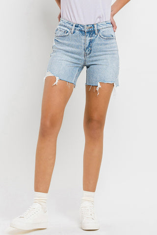 Vervet by Flying Monkey High Rise Denim Shorts Divacious