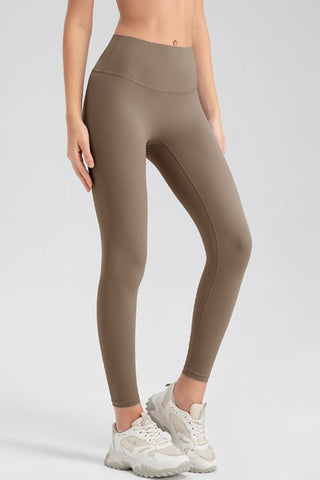 Wide Waistband Sport Leggings Trendsi