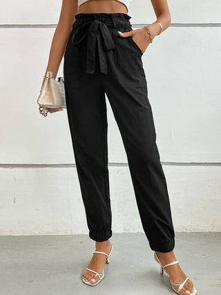 Tie Front Long Pants Divacious