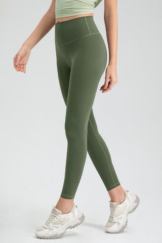 Wide Waistband High Waist Sport Leggings Trendsi