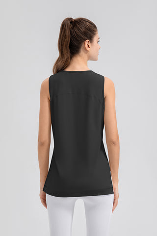 Slit Round Neck Tank Trendsi