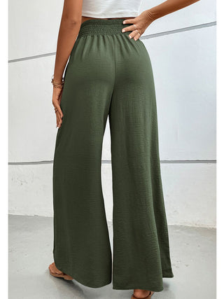 Wide Waistband Relax Fit Long Pants Divacious