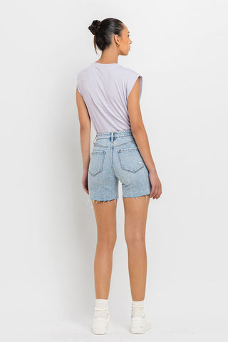 Vervet by Flying Monkey High Rise Denim Shorts Divacious