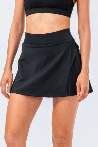 High Waist Pleated Active Skirt Divacious