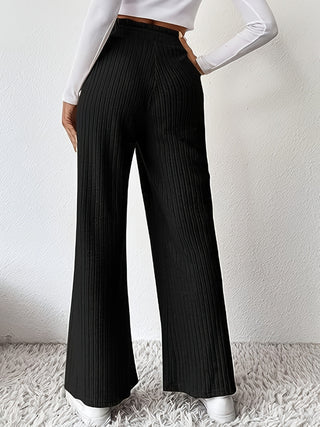 Ribbed High Waist Pants Divacious