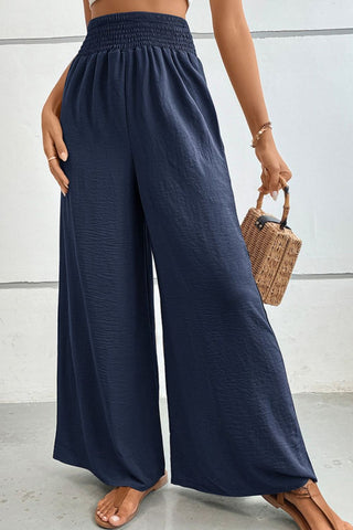 Wide Waistband Relax Fit Long Pants Divacious