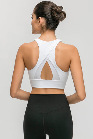 Millennia Halter Keyhole Sports Bra Trendsi