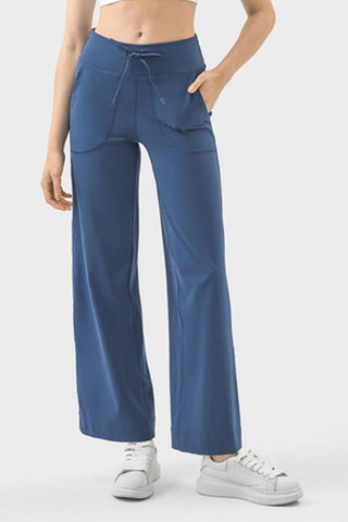 Millennia Drawstring Active Pants with Pockets Trendsi