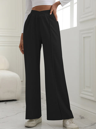 V-Waist Wide Leg Pants Divacious