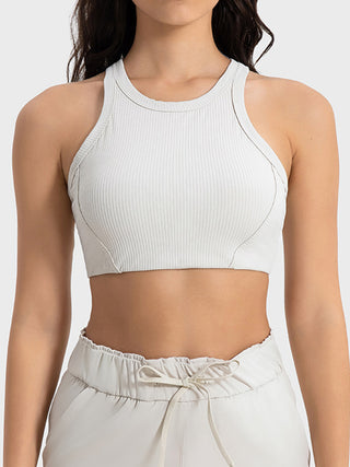 Millennia Wide Strap Cropped Sport Tank Trendsi