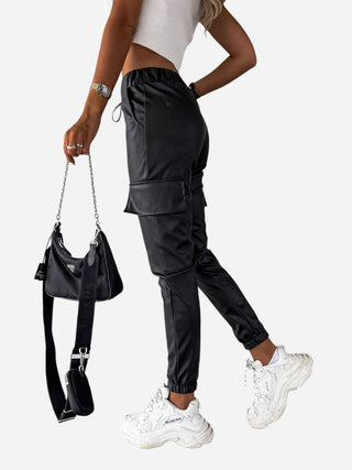 Drawstring Pants with Pockets Divacious