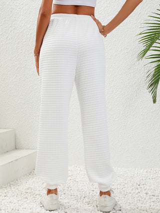 Textured Pull-On Joggers Divacious