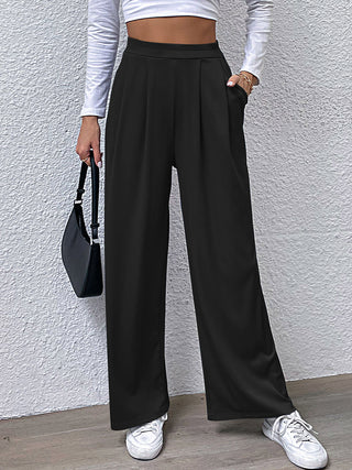 High Waist Straight Pants Divacious