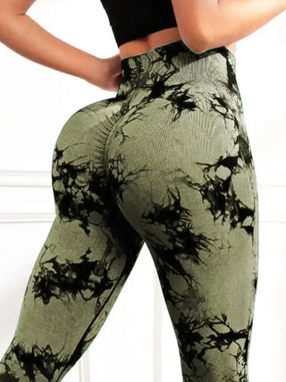 Tie-Dye High Waist Active Leggings Trendsi