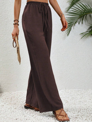 Wide Leg Drawstring Pants Divacious